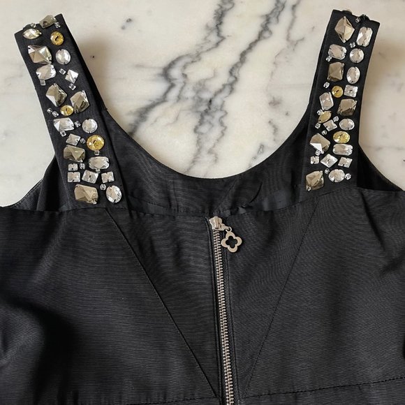 Pink Tartan Dress with Rhinestone Straps - Picture 13 of 13